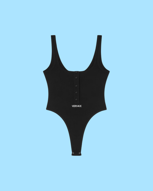 LOGO RIBBED BODYSUIT